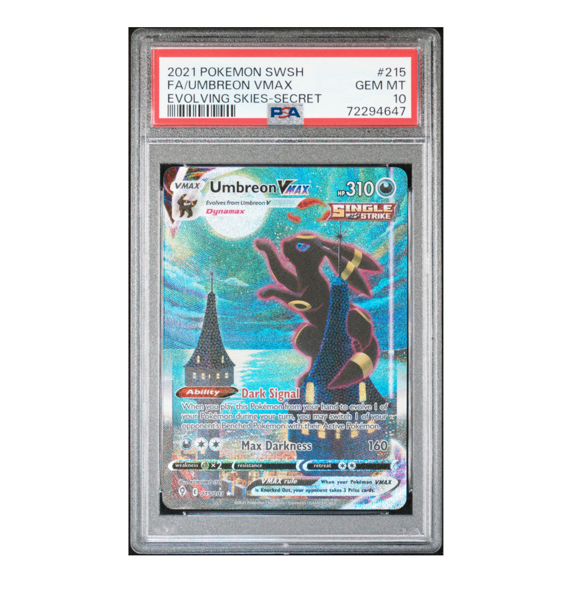 Selling Umbreon VMAX PSA 10